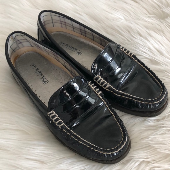 Sperry Shoes - Sperry • Black Top-Sider Penny Loafers Size 7M
